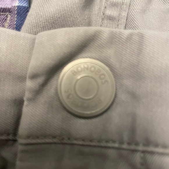 Bonobos Men’s Slim Tailored Pants in Light Grey Size 34/32 (real 33 x 31) soft, - Picture 6 of 9